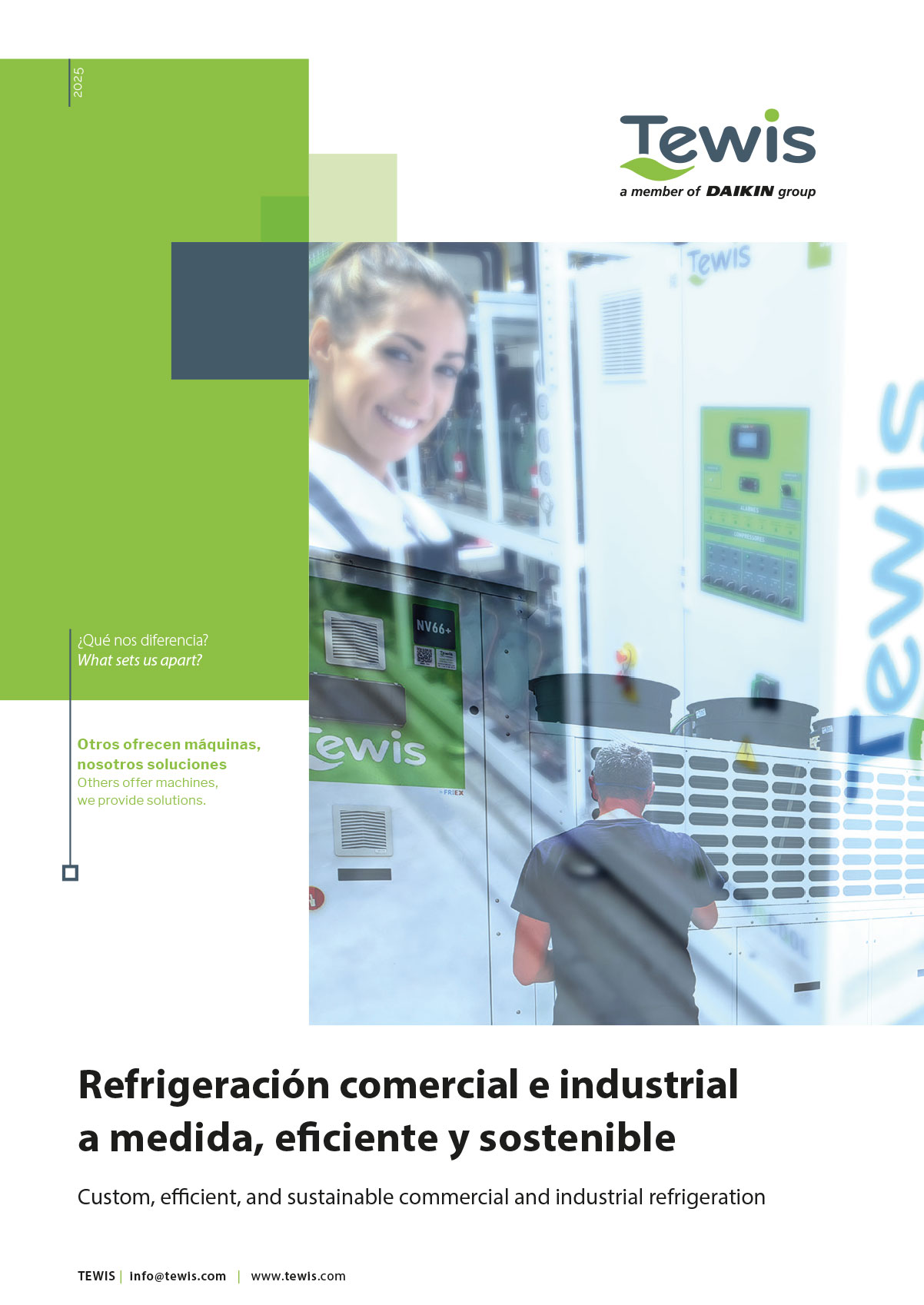Tewis. Refrigeración comercial e industrial a medida, eficiente y sostenible.