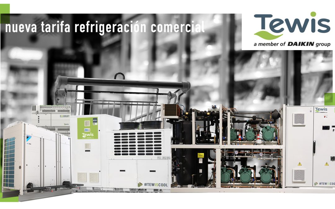 Imagen de la nueva Tarifa de Refrigeración comercial e industrial de Tewis 2024. Una imagen con las máquinas más novedosas de este año: Mini Smart Duplex o la NV58+