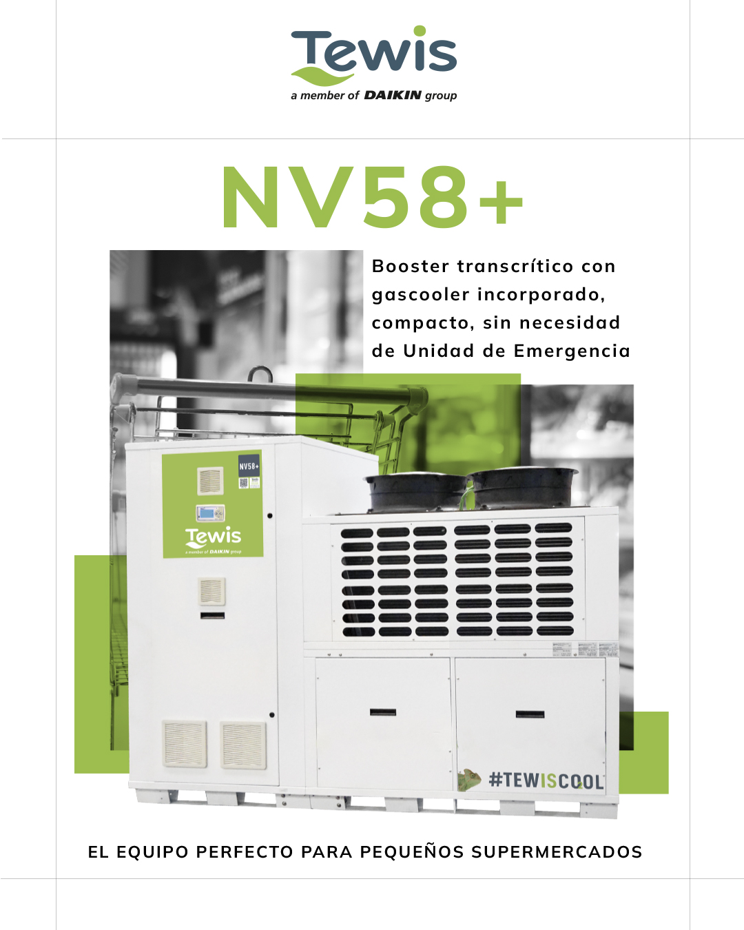La nueva máquina NV58+ de Tewis